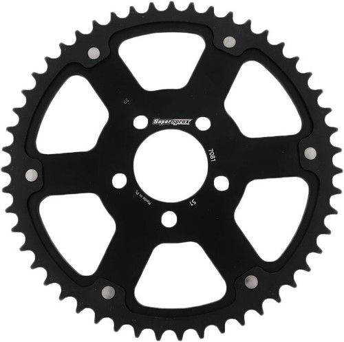 REAR STEALTH SPROCKET ALU/STL 49T-530 BLK HD-106-708149B REAR STEALTH SPROCKET ALU/STL 49T-530 BLK HD-106-708149B
