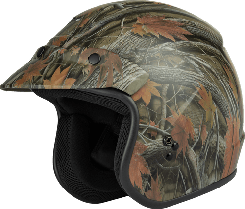 OF-2 OPEN-FACE HELMET LEAF CAMO LG-72-5367L