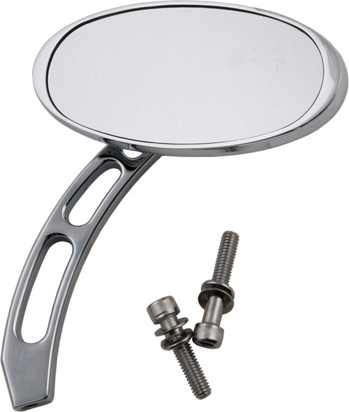 CUSTOM OVAL MIRROR CHROME L/R 5"-820-0804