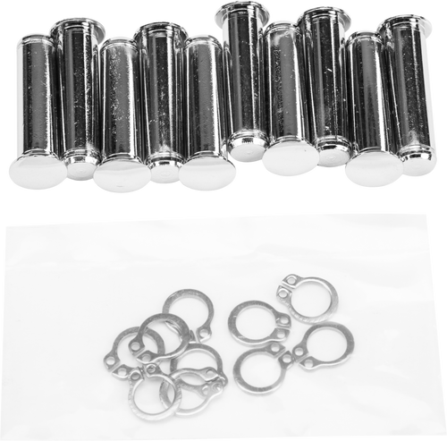 PIVOT PIN AND CLIP `04-19 XL CHROME-820-1503