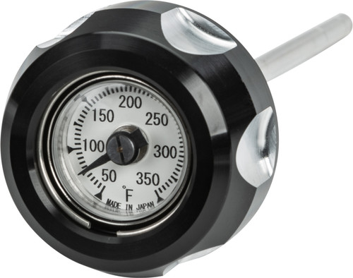 OIL TEMP DIP STICK M8 BLACK AND MACHINED-820-26354