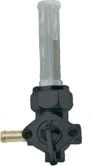 BLACK CHROME PETCOCK LEFT OUT-820-52236