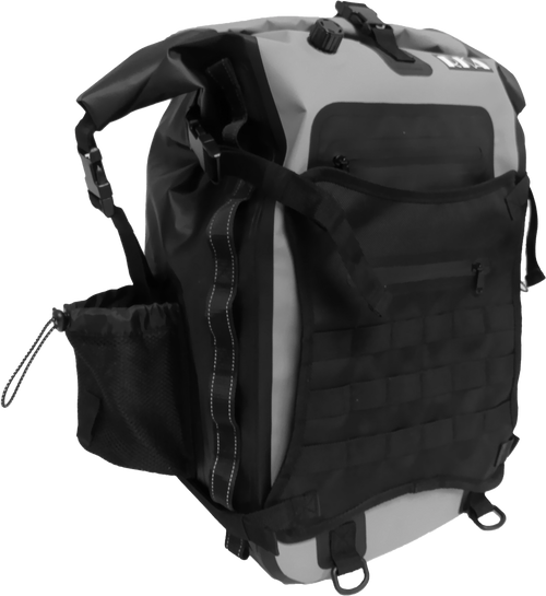 RUGGED MOTORCYCLE BACKPACK 30L BLACK/GRAY-71-9145