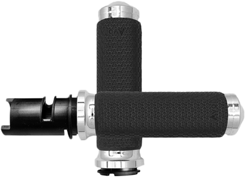 MEMORY FOAM MEDIUM CHROME TWIST GRIP-40-4418C