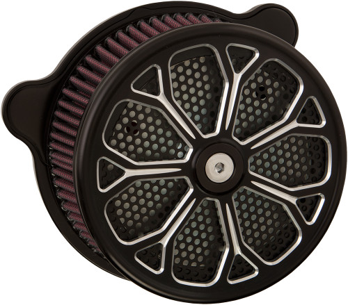 AIR CLEANER REVOLVER BLACK TWIN CAM & EVO-820-4308