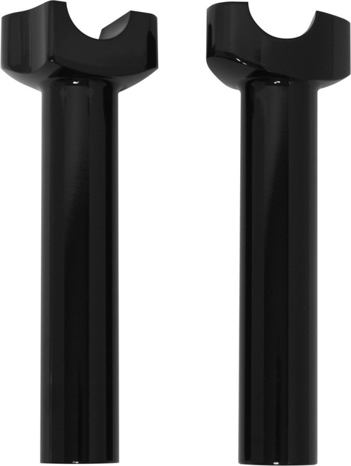 H-BAR RISERS 6.5"  STRAIGHT BLACK-820-1332B