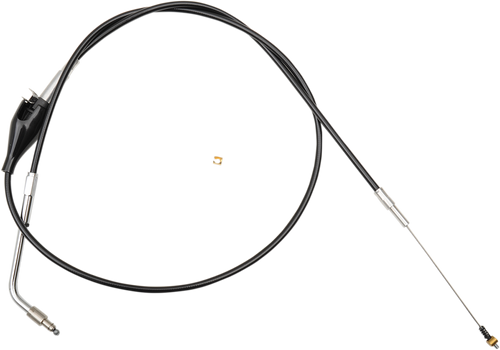Black Vinyl Braided Handlebar Idle Cable 06510756 Black Vinyl Braided Handlebar Idle Cable 06510756