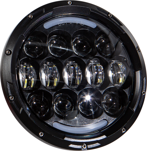 LED HEADLIGHT 7" 105W BLACK 5500/3000 LUMENS-820-0360