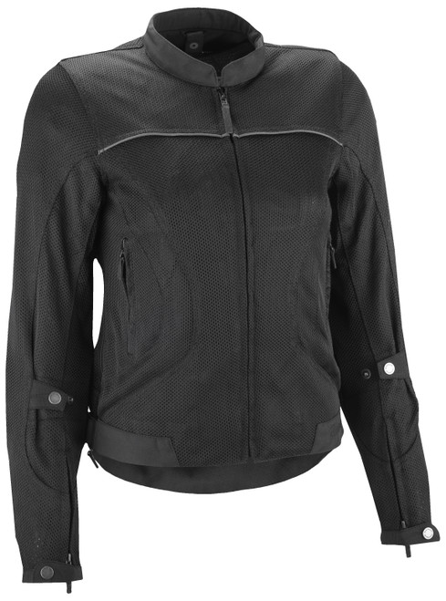 WOMEN'S AIRA MESH JACKET BLACK LG-489-1401L