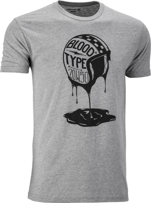 BLOOD TYPE TEE HEATHER XL-489-1926X