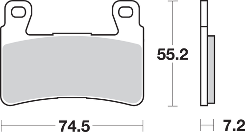 HS Street Excel Sintered Front Brake Pads 17220713