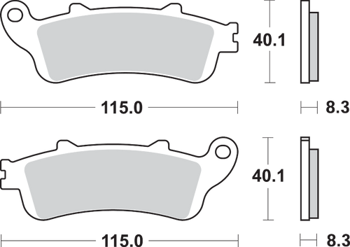 LS Street Excel Sintered Rear Brake Pads 17220720