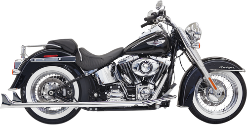 True Duals Exhaust System with Fishtail Mufflers — without Baffles 18001670