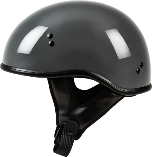 .357 SOLID HALF HELMET GREY 2X-77-11032X