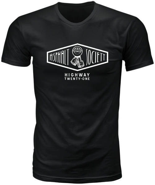 ASPHALT SOCIETY TEE BLACK SM-489-1940S