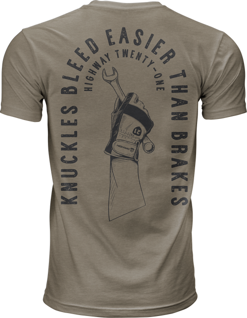 KNUCKLES TEE GREY 3X-489-20033X