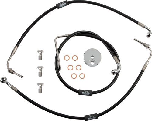 Black Braided Brake Line Kit 17415101