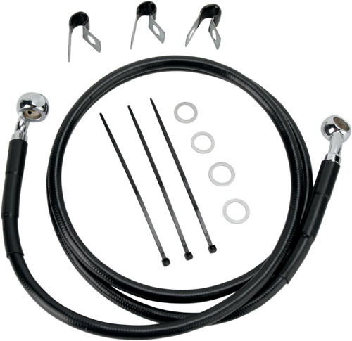 Extended Length Black Vinyl Brake Line Kit 17412543