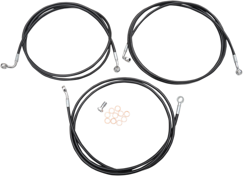 Black Braided Brake Line Kit 17413910