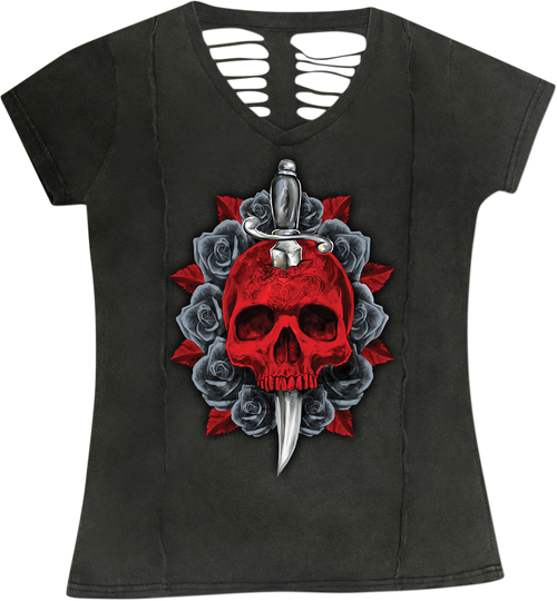 Women's Dagger Skull T-Shirt 30313676 Women's Dagger Skull T-Shirt 30313676