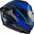 EXO-R420 FULL-FACE HELMET SEISMIC BLUE XS-75-1162XS