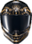 COVERT FX FULL FACE HELMET EL MALO GOLD/GLOSS BLACK XL-75-2324X