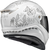 COVERT FX FULL FACE HELMET THE LITAS 2 WHITE XS-75-3263XS