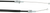 Black Vinyl Throttle Cable 06501136