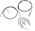 Complete Black Vinyl Braided Handlebar Cable/Brake Line Kit 06620547