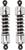 412 Series Shocks — Black/Chrome DS310060