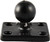 RECTANGLE BASE W/1" BALL 1.5"X2"-71-7220
