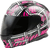 MD-01 PINK RIBBON RIDERS HELMET BLACK/PINK LG-72-4729L