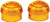 LED BULLET MARKER LIGHT LENS AMBER-820-0371A