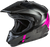 GM-11 DUAL-SPORT SCUD HELMET BLACK/PINK/GREY MD-72-7018M