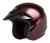 OF-2 OPEN-FACE HELMET WINE RED XS-72-5366XS