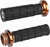 LOCK ON WAFFLE STYLE GRIPS BLK/BRONZE FOR CABLE THROTTLE-206-40042