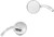 BILLET ROUND MIRROR RIGHT CHROME-827-04031