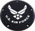 6   M8 SOFTAIL DERBY COVER AIR FORCE BLACK-563-05041