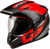 GM-11 DECIMA HELMET BLACK/RED/GREY 2X-72-72562X