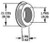 AXLE SPACER ZINC 43548-74 3/4"X0.3"-820-54010