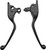 SMOOTH LEVER SET BLACK FLH/FLT 08-13 W/CABLE CLUTCH-820-54371