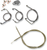 Standard Stainless Braided Handlebar Cable/Brake Line Kit 06100287