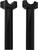 H-BAR RISERS 6.5"  STRAIGHT BLACK-820-1332B