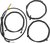 Complete Midnight Braided Handlebar Cable/Brake Line Kit — Standard 06621110
