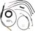 Complete Stainless Braided Handlebar Cable/Brake Line Kit — Cable Kit 06620843
