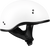 .357 SOLID HALF HELMET MATTE WHITE XS-77-1102XS