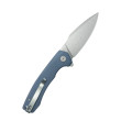 General Information:
Brand: Kubey
Item Name: Calyce
Model No.: KU901U
UPC: 759382995878
Product Type: Folding Knife
Dexterity: Ambidextrous
Best Use: Outdoor, Every Day Carry
Designer: Kubey Knife Team
Country of Origin: China
Warranty: Lifetime

Material:
Blade Material: 14C28N
Heat Treatment: Vacuum & Cryogenic
Blade Shape: Drop Point
Blade Finish: Beadblast
Type of Edge: Plain
Handle Material: G10
Handle Color: Denim

Dimensions:
Item Weight: 3.88 oz / 110 g
Overall Length: 7.80 inch / 19.8 cm
Handle Length: 4.53 inch / 11.5 cm
Handle Thickness: 0.51 inch / 1.3 cm
Blade Length: 3.27 inch / 8.3 cm
Blade Width: 1.18 inch / 3.0 cm
Blade Thickness: 0.12 inch / 3.0 mm
Blade Hardness: HRC60-62
Sharpening Angle: 15°-20°

Accents & Hardware:
Backspacer Material: N/A
Backspacer Color: N/A
Clip Material: Stainless Steel
Clip Finish: Sandblast
Clip Position: Tip-up, L/R
Pivot Cap Material: Stainless Steel
Pivot Cap Finish: Sandblast
Liner Material: Stainless Steel
Liner Finish: Sandblast
Studs Material: Stainless Steel
Studs Finish: Sandblast
Filler Tab Material: Stainless Steel
Filler Tab Finish: Sandblast
Screws Material: Stainless Steel
Screws Finish: Sandblast
Lock Type: Liner
Washer Material: Caged Ceramic Ball Bearing
Washer Size: 5.2 (d) X 9.6 (D) X 1.6 (H) mm