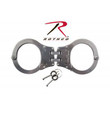 Rothco Double Lock Stainless Steel Hinged Handcuffs 30095- HINGED, DOUBLE LOCK WITH TWO KEYS, MEETS NIJ STANDARD 0307.01, rochester ny, rothco near me, rothco handcuffs rochester, ny, handcuffs near me