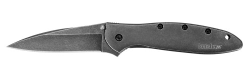 The famous Kershaw Leek just got better—with our BlackWash finish that gives this Leek an already-broken-in look, like your favorite pair of well-worn jeans. With its 3-inch blade, the Leek is a good-sized knife, but not too big. The slim design makes it easy to carry and its razor-sharp blade of high-performance 14C28N means it can take care of a full range of cutting tasks—from slicing to piercing to detail work.

BlackWash™ finish gives this Leek a unique look, helps hide use scratches; Made in the USA
14C28N high-performance stainless steel blade holds its edge, resharpens easily
All stainless steel handle is durable; BlackWash finish matches blade
Kershaw's assisted opening with convenient flipper
Blade Length 3 in. (7.6 cm)
Blade Material 14C28N
HRC 58-60
Blade Finish/Coating Black-oxide BlackWash™ coating
Blade Thickness 0.09 in. (2.29 mm)
Closed Length 4 in. (10.2 cm)
Handle Material 410 stainless steel
Handle Finish/Coating Black-oxide BlackWash™ coating
Handle Thickness 0.31 in. (8.08 mm)
Overall Length 7 in. (17.9 cm)
Weight 3 oz. (85 g)