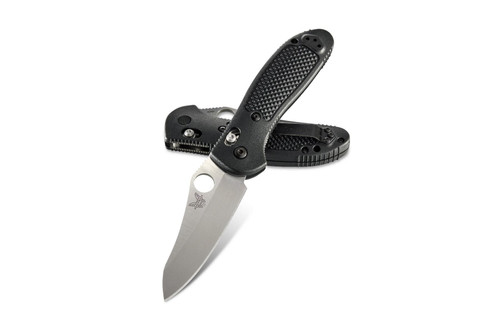 When it comes to all around functionality, you can't beat the Griptilian®. There are more shapes, sizes and colors available in the Griptilian than any other product family from Benchmade. 

Specifications
Designer:	Pardue
Mechanism:	AXIS®
Action:	Manual-opening
Blade Steel:	S30V | 58-60 HRC
Blade Length:	3.45" | 8.76cm
Blade Thickness:	0.115" | 2.921mm
Open Length:	8.07" | 20.50cm
Closed Length:	4.62" | 11.73cm
Handle Thickness:	0.64" | 16.256mm
Weight:	3.79oz. | 107.44g




Features
More Information
Blade Edge	Plain
Blade Finish/Color	Satin
Blade Steel	CPM-S30V (58-60 HRC)
Blade Style/Shape	Sheepsfoot
Clip Type	Standard
Clip Position	Reversible Tip-Up
Glass Breaker	No
Handle Material	Nylon
Handle Color	Black
Lanyard Hole	Yes
MOLLE Compatible	No
Sheath Type	No Sheath
Use	Every Day, Outdoor
Blade Style	Plain Sheepsfoot
Handle Material	Blade Finish: Finish Satin Blade Steel: CPM-S30V (58-60) Handle Material: Nylon(Black)